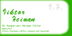 viktor heiman business card